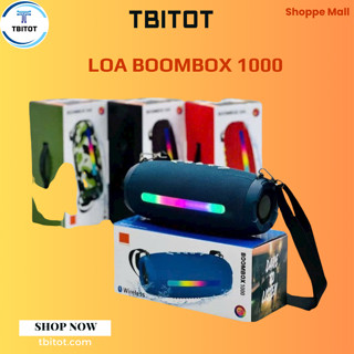 Loa Bluetooth Boombox 1000 Âm Thanh Sống Động, Kiểu Dáng Cực Đẹp, Công Suất 20W, Dễ Sử Dụng. Bảo Hành 12 Tháng
