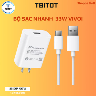 Bộ Sạc Nhanh ViVo X30 Pro , Bộ Củ và Cáp USB - Type C 18W Flash Charge 2.0 Sạc Nhanh Cho ch X30, X30 Pro, X50 - TBITOT