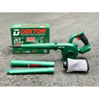 Máy Thổi Dùng Pin Chân Pin Phổ Thông Dekton M21-TB01 Màu Xanh và Xám