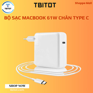 Bộ Sạc 61W, 96W chân C, chân T,L, Bộ sạc 61W 96w chân type C Cho MacBook Pro 16 15 13 inch 2020 / 2019 / 2018- TBITOT