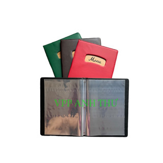 CUỐN BÌA MENU DA 20 LÁ A4 - 300 ( KT BÌA 23x32cm)