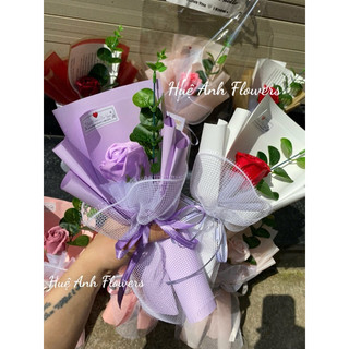 Sỉ 10 Bó hoa sáp 1 bông