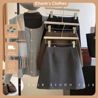Chân Váy Chữ A Dạ Ngắn 🍋 FREE SHIP 🍋 Chân váy Ôm body, Có quần bảo hộ, Lưng cao, Dễ phối đồ New 2024 CV02