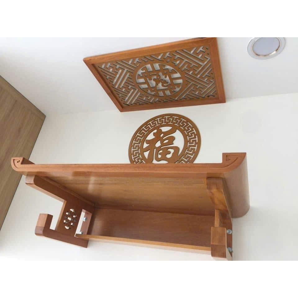bàn thờ 61cm gỗ sồi