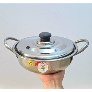 Nồi lẩu inox (size 20cm, 22cm, 24cm, 26cm)