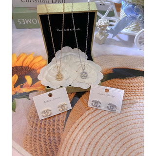 Set Trang Sức Sang trọng phù hợp đi tiệc thiết kế logo Dior