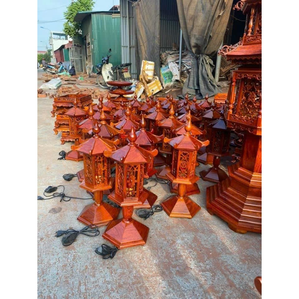 đèn thờ gỗ hương