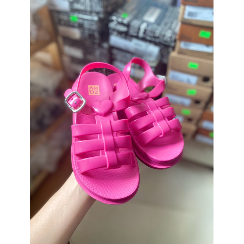 [Auth/Zaxy] Sandal Zaxy tim hồng đậm size từ 28-34