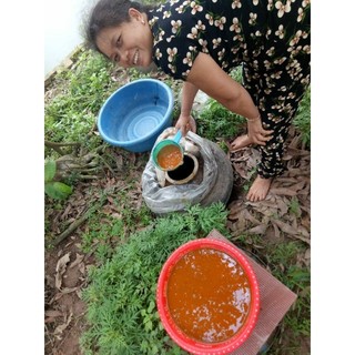 2 lit Cốt gừng nghệ gấc hạ thổ Tuệ Linh thoa body sau sinh