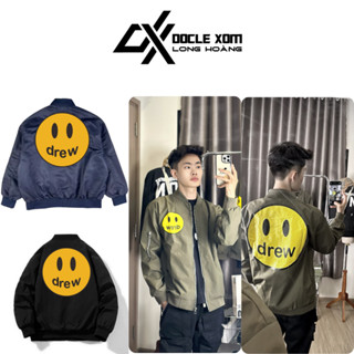 ️[Hight Quality] - Áo khoác gió Dre w 3 MÀU classic họa tiết hình in Mặt cười cao cấp nam nữ Unisex SS23