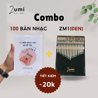 Combo Đàn Kalimba Zm1 + 100 Bản Nhạc Hay, Dễ Tập