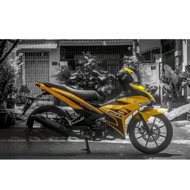 tem rời exciter 150 vàng đen