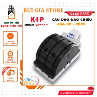 Cầu dao đế sứ đảo chiều 3 pha 60A 600V cực đúc Vinakip [CD29]