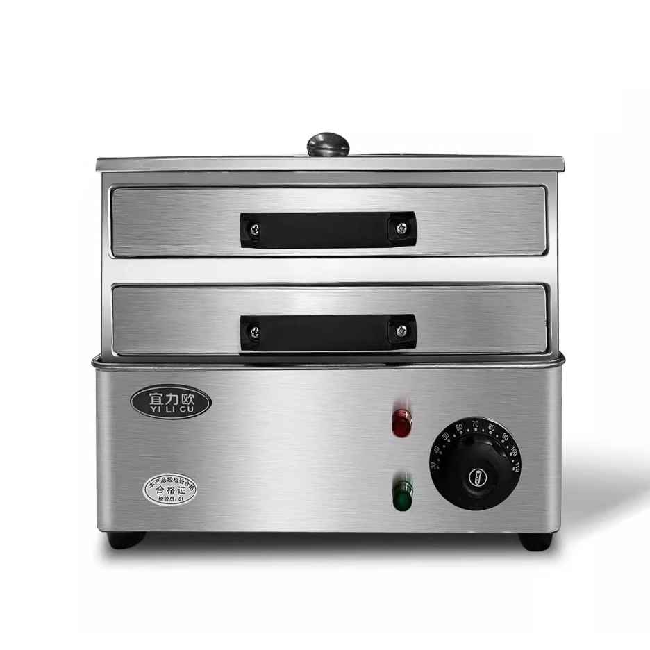 Nồi tráng bánh cuốn nóng chạy điện công suất 1800W, Inox 304, nồi đun chống dính cao cấp, hấp nhiều 