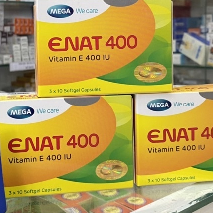 ✅ [Chính Hãng] Enat 400 iu Vitamin E ( hộp 30 viên ) enat400 , e nat , 400 vitamin e
