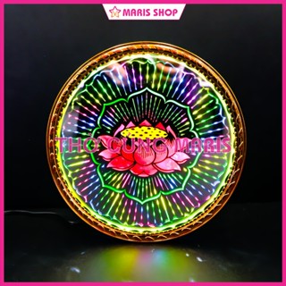 Đèn Hào Quang Phật Hình Hoa Sen LED Tiết Kiệm Điện Để Bàn Thờ Phật Nhiều Kích Thước, Hào Quang Phật [CS-KHONGCHU]