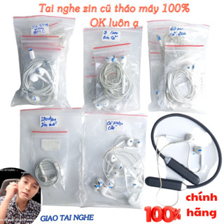 Tai nghe dây AI PHÔN TÁO Zin cũ bóc máy chân dẹp, chân tròn Bass ấm, Mic lọc âm cho Karaoke, Live tream, Game, kiểm âm