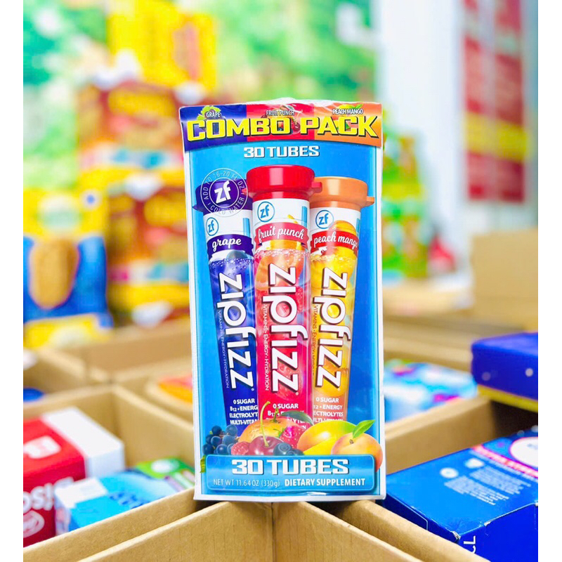 🍀 TUBE SỦI ZIPFIZZ HEALTHY ENERGY MIX 30 ỐNG