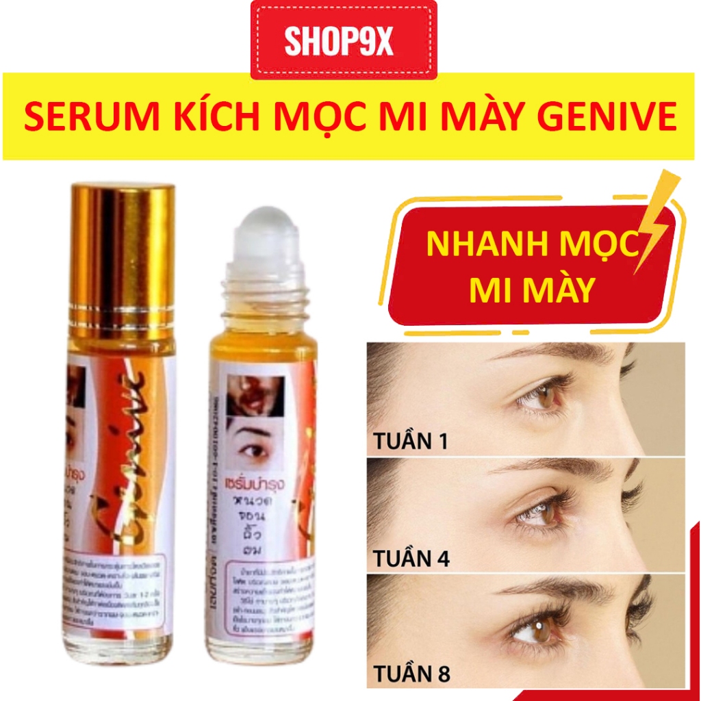 Serum Mọc Dày Mi, Lông Mày, Râu Genive 8ml