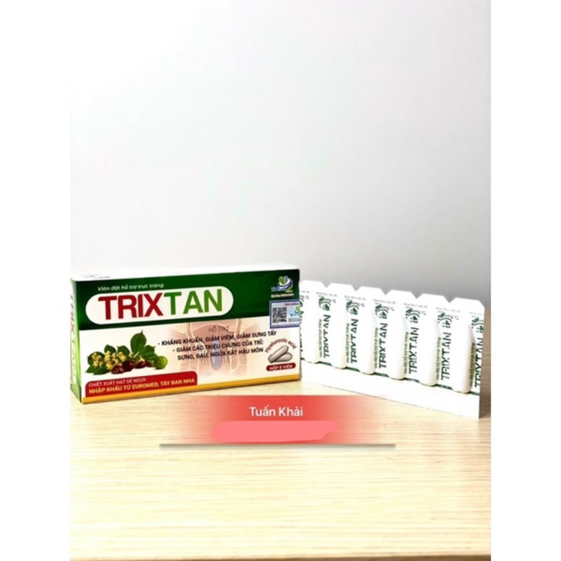 Viên đặt trĩ Trixtan hộp 6 viên