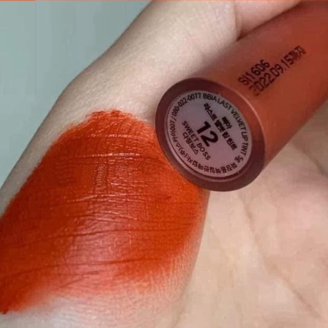 Son Bbia 12 màu cam cháy