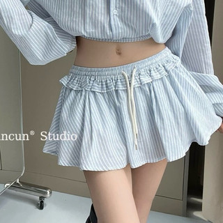Chân váy xoè lưng thun Chân váy xoè Y2K chân váy xoè nữ form ngắn Chân váy xoè nữ SỌC DỌC VIỀN BÈO TK