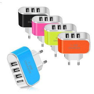 Đầu Sạc Tích Hợp 3 Cổng Usb Có Thể Sạc Lên 3 Thiết Bị Đồng Thời Thiết Kế Nhỏ Gọn Dòng Điện Chuẩn Ổn Định