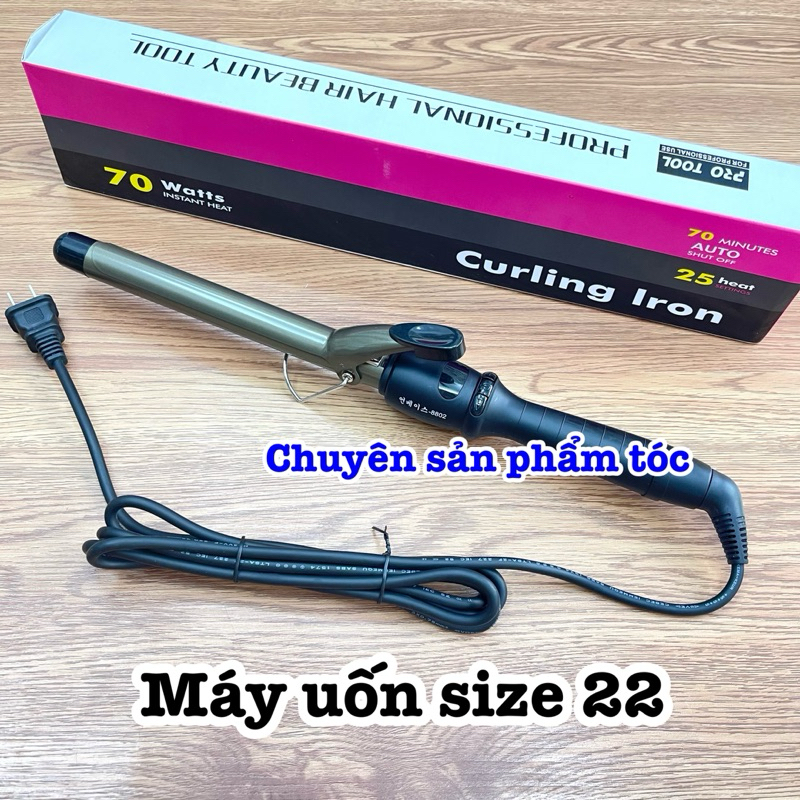 ✅freeship✅ Máy uốn tóc cao cấp Hàn Quốc 8802 size 22