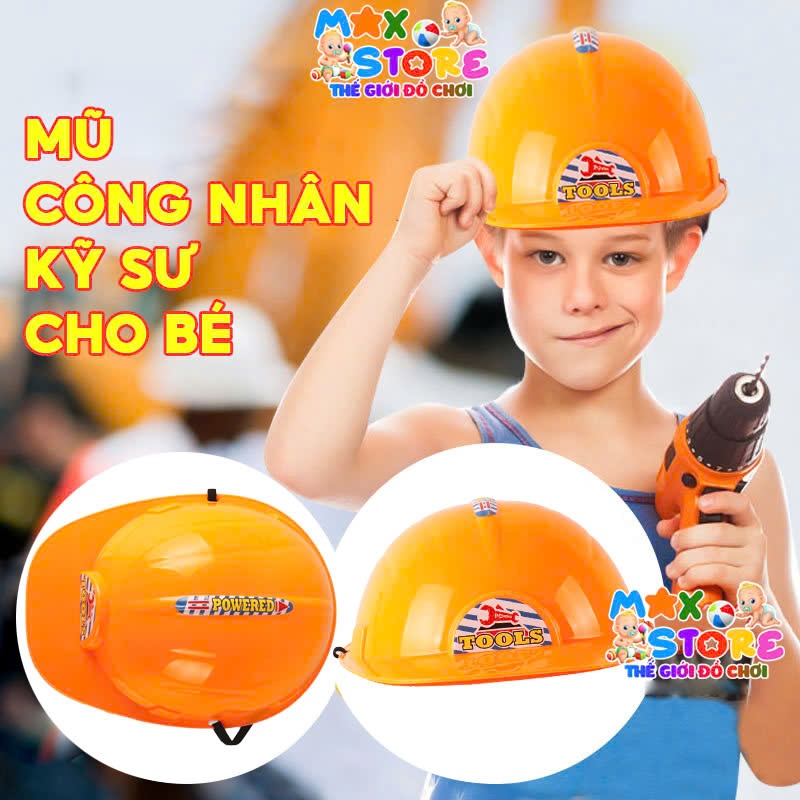 Mũ công nhân, mũ kỹ sư cho bé