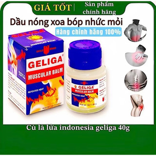 Cù là lửa Geliga indonesia 40g Hàng Nội Địa Chính Hãng Xoa Bóp Nhức Mỏi