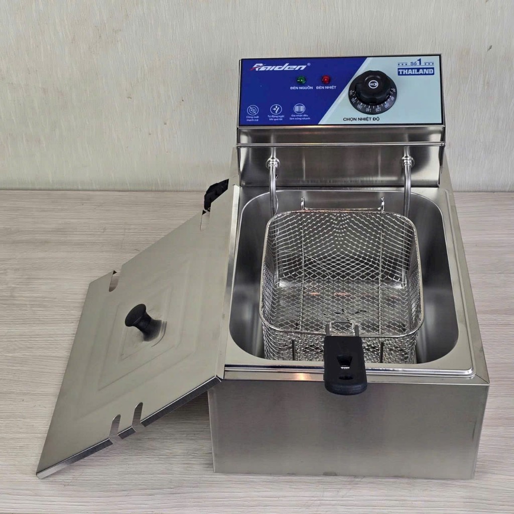 Bếp chiên nhúng đơn ngập dầu Raiden RD-1106 - Dung tích 6 lít - BH 12 tháng