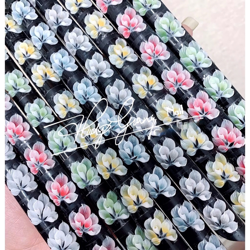 Hoa bột - hoa nail - hoa chân