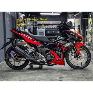 TEM RỜI RS150R DÁN XE WINNER X V3 MÀU ĐỎ ĐEN 2024