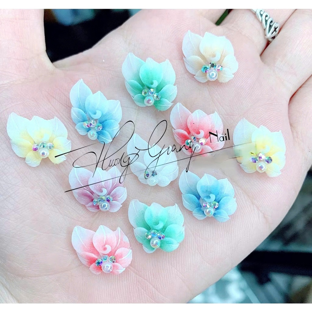 Hoa bột - hoa nail - hoa chân