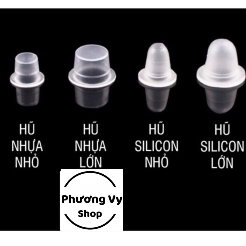 Hũ(chum) nhựa,silicon đựng mực(100 cái/bịch)