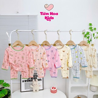   Bé 7-40kg  Bộ Dài Tay In Toàn Thân Chất Thun Lạnh Mềm mịn mát Cho Bé Trai Bé Gái Mặc Đi Học Đi Ngủ 