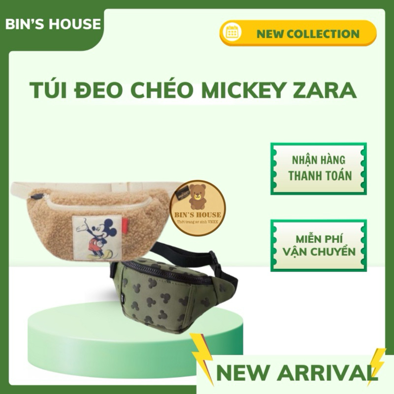 Túi đeo chéo Mickey Zara