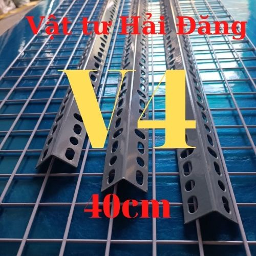(dài 40cm) sắt v lỗ v4,thanh sắt v lắp kệ