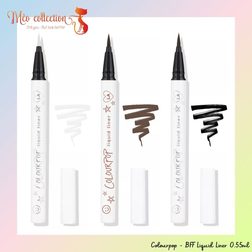 Bút kẻ mắt nước Colourpop - BFF Liquid Liner 0.55ml