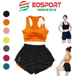 Bộ Bra Tập Gym Yoga Earobic Kết Hợp Quần Đùi 2 Lớp Cho Nữ - Đồ Tập Gym Yoga Erobic Chạy Bộ Nữ( Ng18/Ng04)