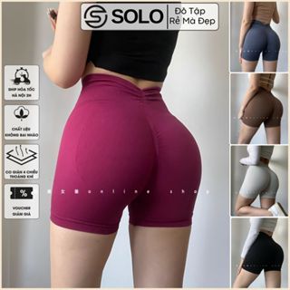 Quần Gym Biker short Legging Đùi Cạp Cao Gen Bụng Nâng Mông Co Dãn 4 Chiều Thoáng Mát GYMSTORE 018