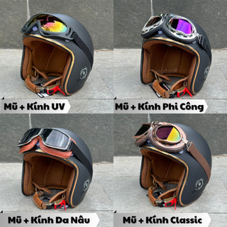 Mũ bảo hiểm 3/4 Napoli Ruby Cao Cấp