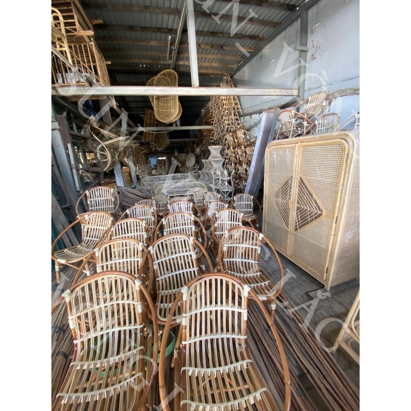 Ghế mây sò bằng mây, Ghế sò, Ghế mây, mây con sò