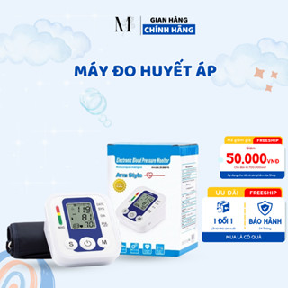 Máy Đo Huyết Áp Điện Tử MALOBY Thông Minh Giúp Đo Huyết Áp, Nhịp Tim Kiểm Tra Sức Khỏe Tại Nhà Có Tiếng Việt