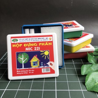 Hộp Đựng Phấn MIC 221 Nhựa (Kèm Phấn + Lau Bảng) Đẹp