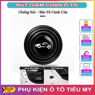 (16 NÚT) Nút Cao Su Giảm Chấn Cánh Cửa Ô Tô, Chống Va Đập Giảm Tiếng Ồn Bảo Vệ Cửa, Capo Và Cốp Xe