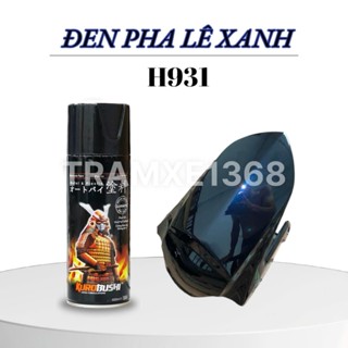  Sơn Samurai Màu Đen Pha Lê Xanh H931 400ml  Đen ánh xanh  