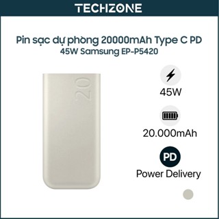 Pin sạc dự phòng 20000mAh Type C PD 45W Samsung EB-P4520 - Hàng chính hãng - TechZoneVN