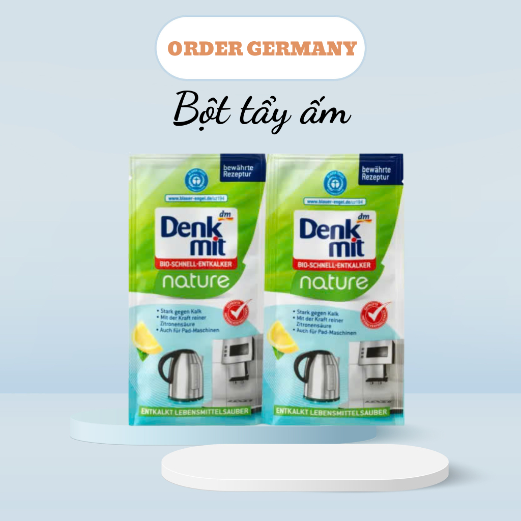 Bột tẩy cặn ấm siêu tốc, máy pha cà phê…Denkmit