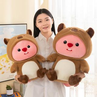 Gấu Bông Hải Ly Loopy cosplay Capybara, thú nhồi bông Loopy cosplay Chuột lang nước Capybara